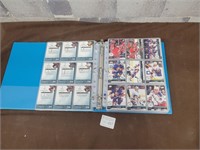 Binder of hockey cards