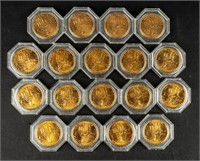 Coin 18 Brass Illinois Sesq Coins-BU
