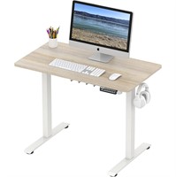 SHW Small Electric Height Adjustable Sit Stand Des