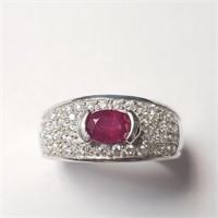 $400 Silver Ruby(1ct) Ring