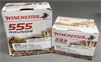 888 rnds Winchester .22LR Ammo