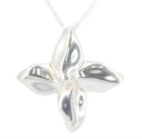 Tiffany & Co, Silver Flower Motif Necklace