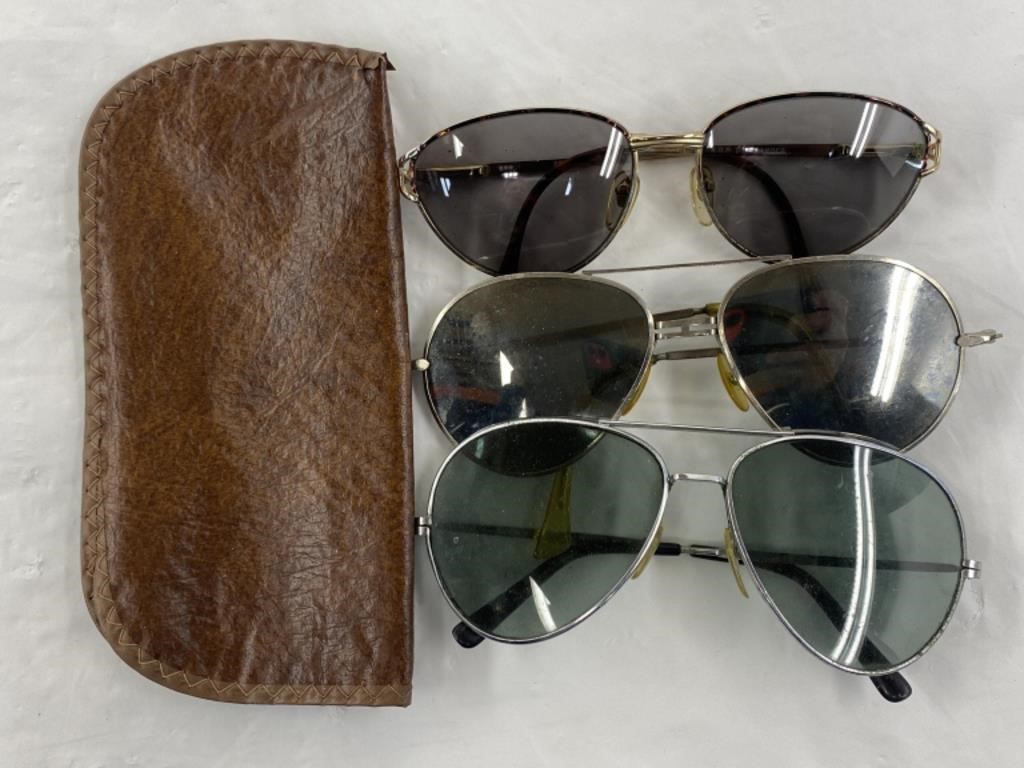 3 Sunglasses & 1 Case