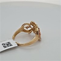 14KT White Rose & Yellow Gold Woman's Ring