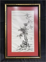 Signed Chinese ink painting on paper