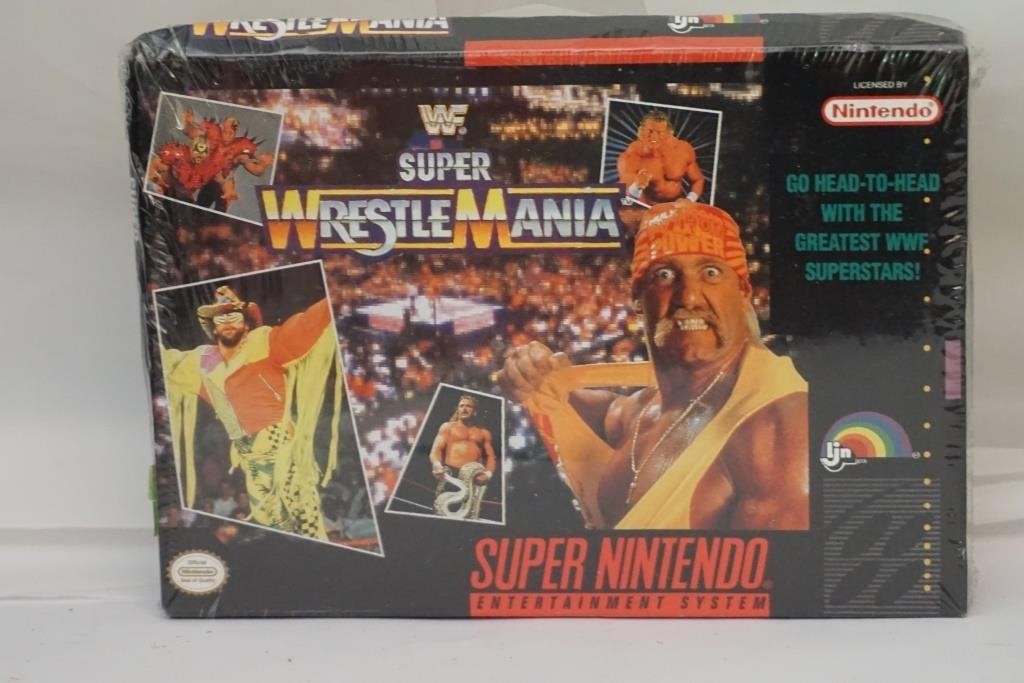 1991 Super Nintendo Super Wrestle Mania Sealed