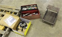 Tool Box w/Assorted Tools, Warn Brand Winch Parts