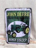8"x12" John Deere Tin Sign