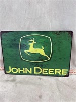 8"x12" John Deere Tin Sign