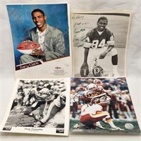 Autographed Football Player Photos