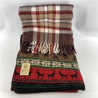 Woolrich Holiday Blanket & Small Wool Throw