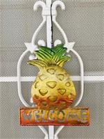 Pineapple Metal Hanging Sign