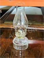 glass oil lantern - 12" tall
