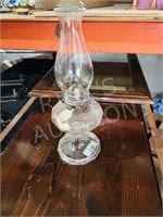 glass oil lantern - 16" tall