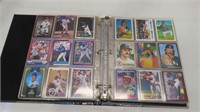 binder of baseball trading cards