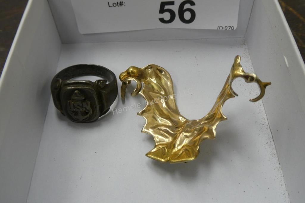 US Navy ring and other jewelry