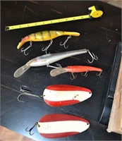 Plastic Fishing Lures and Daredevils