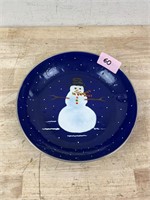 Golden Rabbit Snowman Salad Bowl