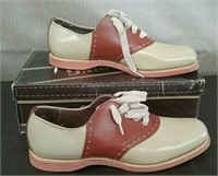Spaulding Women's Saddle Shoes, Size 7AS, Brown