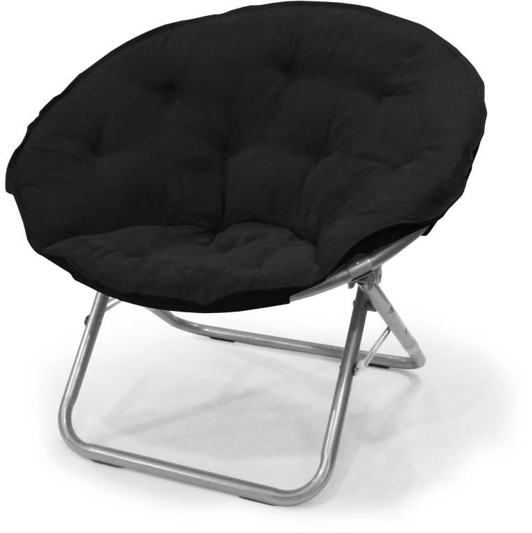 B4511  Mainstays 30" Saucer Chair, Black