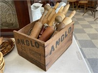 Collection of Rolling Pins and Wooden Mashers