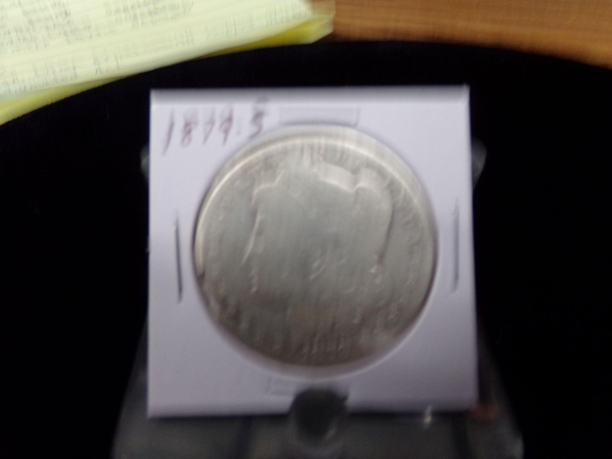 1879s Morgan silver dollar