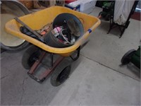 WHEEL BARROW AND CONTENTS