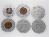 Vintage 12.5 Cent Drink & Good Luck Tokens