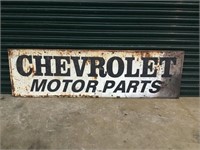 Rare & Original Chevrolet Motor Parts Sign