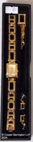 Vintage Ladies Lip Fond Acier Gold Metal Watch Set