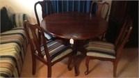 42" round table and 4 chairs