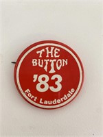The Button '83 fort Lauderdale vintage pin