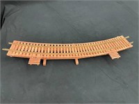 TWO TRAIN TRACKS DISPLAY  36 X 2.5 AND 30 X 6