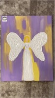 14" x 11" painted Angel Canvas