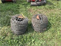 2- rolls of barb wire
