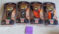 W - LOT OF 4 VIPER BORE SNAKES (G192)