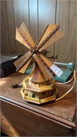 Vintage Wooden windmill night light