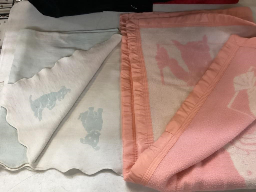Vintage Double Sided Baby Blankets