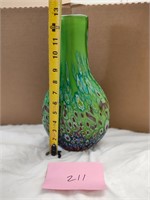 Cristalleria color glass vase