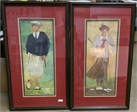 (2) Framed Golf Pictures