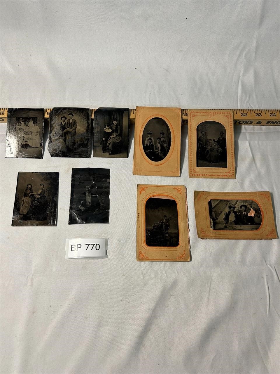 Lot of Antique Tintype Photographs
