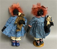 Pair of Gollys By Shirley E. Turnbull