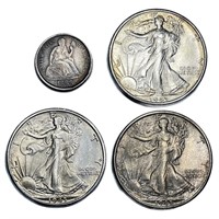 [3] [1888, 1943-S, 1945-S] Varied US Coinage