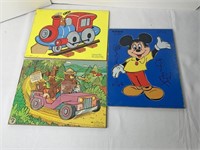 Smokey, Mickey & train (missing 1 piece)