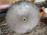 LARGE VINTAGE SAW BLADE