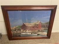 Framed Puzzle - New England Port 29"x23"