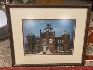 Framed and matted picture of Lawrence County, TN