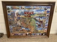 Framed Puzzle - American West  35" x 29"
