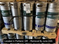 LOT, (20) SS 1/6 BARREL KEGS (5.16 GAL, NOT ALL