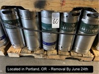 LOT, (20) SS 1/6 BARREL KEGS (5.16 GAL, NOT ALL